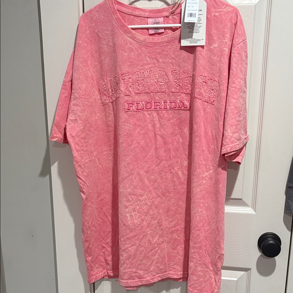 Vintage America Pink Daytona Beach Tee